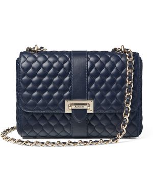 Aspinal of London Large Lottie Shoulder Bag - Blue