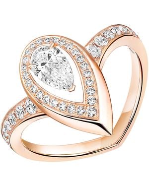 Messika Fiery Medium And Diamond Ring - Pink