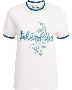 ALÉMAIS Cotton Lucky T-Shirt - White