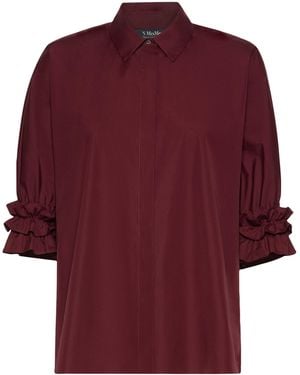Max Mara Poplin Shirt - Red
