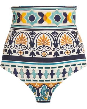 La DoubleJ Reversible Printed Giga Bikini Bottoms - Blue