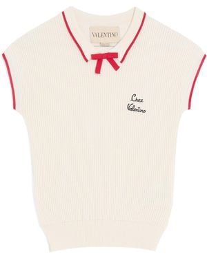 Valentino Cotton-Blend Sweater - Pink