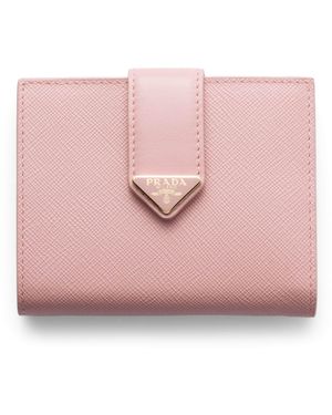 Prada Small Leather Wallet - Pink