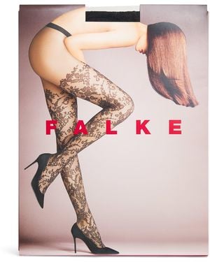 FALKE Floral Lace Tights - Pink
