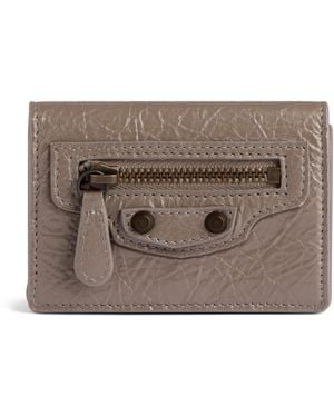Balenciaga Lambskin Le City Mini Wallet - Brown