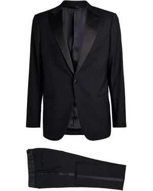 Giorgio Armani Silk-Trimmed Tuxedo Suit - Black