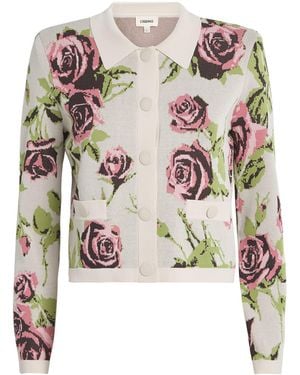 L'Agence Floral Osiris Cardigan - White