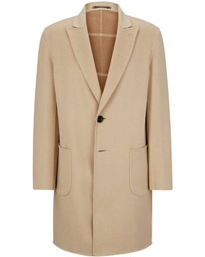 BOSS Camel Hair Overcoat - Natural