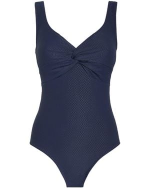 Heidi Klein Twist-Front Swimsuit - Blue