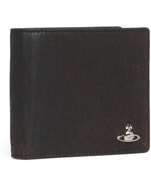 Vivienne Westwood Leather Logo Bifold Wallet - Black