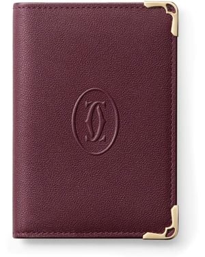 Cartier Leather Must Business Card Holder - Purple