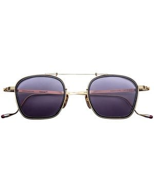 Jacques Marie Mage Titanium Baudelaire Round Sunglasses - Purple