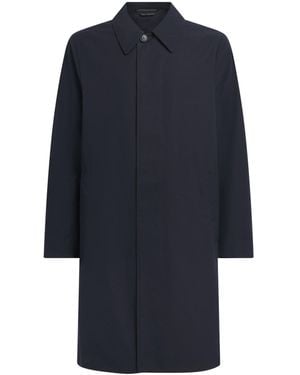 Sunspel Cotton Ventile Overcoat - Blue