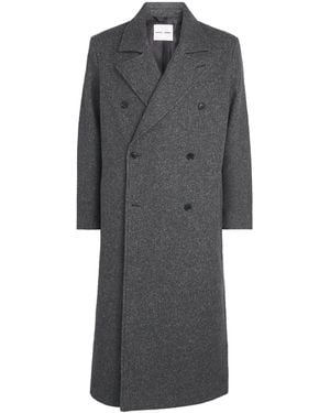 Samsøe & Samsøe Wool-Blend Savince Overcoat - Grey