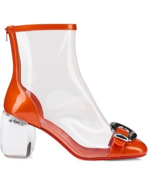 Christian Louboutin Minny Bubble Ankle Boots 70 - Red