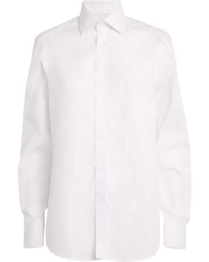 With Nothing Underneath Organic Cotton The Boyfriend Shirt - White