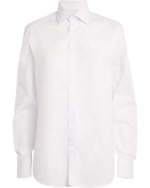 With Nothing Underneath Organic Cotton The Boyfriend Shirt - White