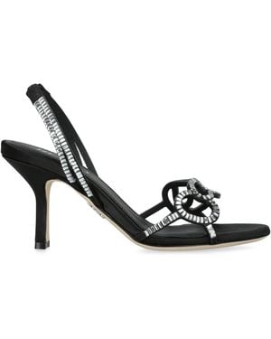 Rodo Embellished Pearle Heeled Sandals 80 - Black