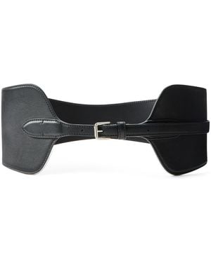 Ralph Lauren Leather Corset Belt - Black