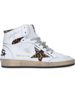 Golden Goose Sky-Star High-Top Trainers - White