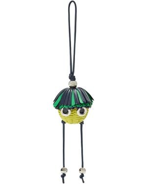 Loewe Leather Loomie Bag Charm - Metallic