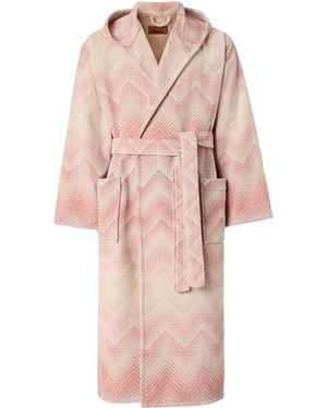Missoni Cotton Medium Marea Bathrobe - Pink