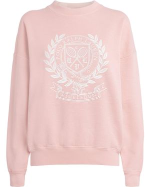 Polo Ralph Lauren X Wimbledon Cotton-Blend Sweatshirt - Pink