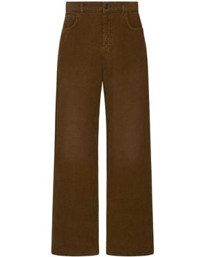 The Row Eglitta Stretch-Cotton Jeans - Brown
