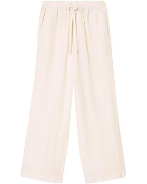 AllSaints Linen Sharp Trousers - White