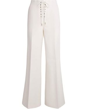 Polo Ralph Lauren Cotton-Wool Beaton Lace-Up Pants - White