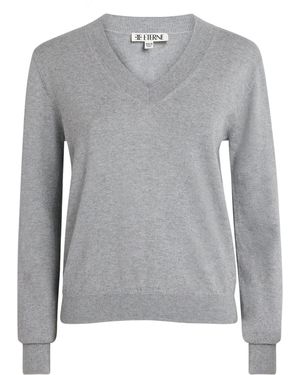 ÉTERNE Cotton-Cashmere Lennox Sweater - Grey