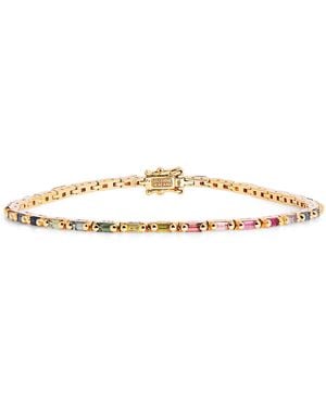 Suzanne Kalan And Sapphire Bold Linear Tennis Bracelet - Natural