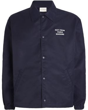 Drole de Monsieur Graphic Print Jacket - Blue