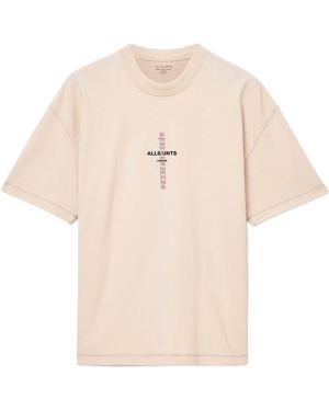 AllSaints Organic Cotton Knox T-Shirt - Natural
