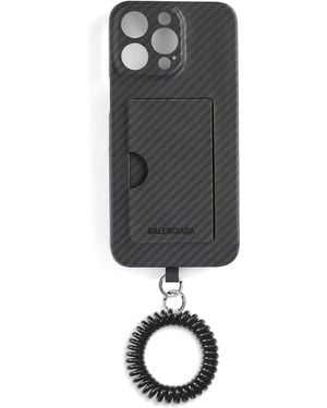 Balenciaga Tech Carbon Fiber Scoobi Iphone Case - Black