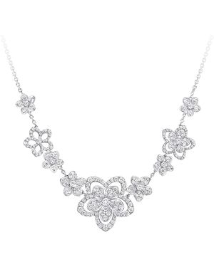 Graff And Diamond Wild Flower Multi-Diamond Necklace - Metallic
