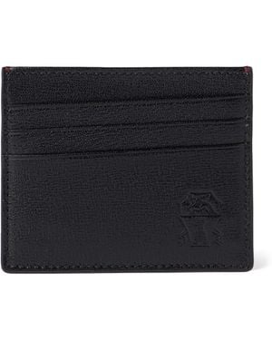 Brunello Cucinelli Leather Card Holder - Black