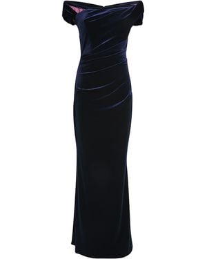 Talbot Runhof Velvet Donavan Maxi Dress - Black