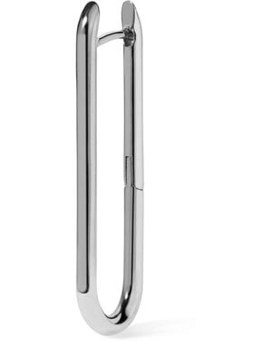Annoushka Knuckle Long Single Hoop Earring - White