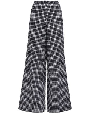 ME+EM Tweed Wide-Leg Trousers - Grey