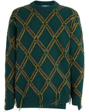 Junya Watanabe Wool Intarsia Sweater - Green