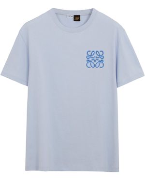 Loewe X Paula' Ibiza Anagram Relaxed T-Shirt - Blue