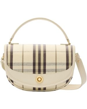 Burberry Check Highlands Cross-Body Bag​ - Metallic