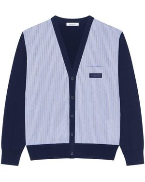 Givenchy Cotton Paneled Cardigan - Blue