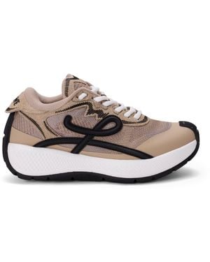 Loewe Leather Pogo Sneakers - Brown