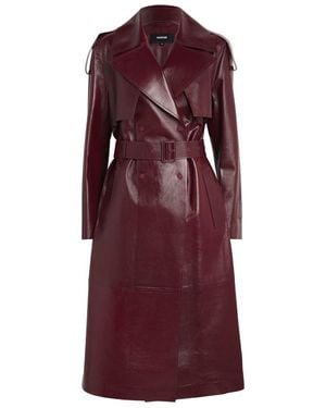 Mackage Lambskin Carmela Trench Coat - Purple