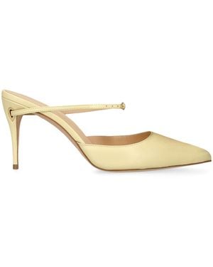 Jennifer Chamandi Leather Giuseppe Mules 85 - Metallic