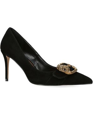Kurt Geiger Suede Mayfair Court Shoes - Black