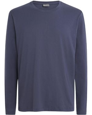 Hanro Cotton Night & Day T-Shirt - Blue