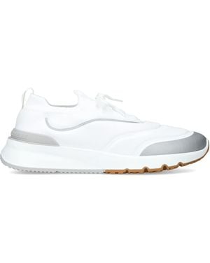 Brunello Cucinelli Knitted Sportiv Sneakers - White